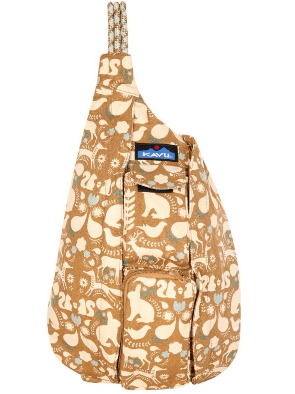KAVU | Rope Bag | Sling | Folklore Forrest Animal Print